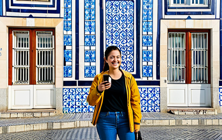 포르투갈어 학습 앱 추천 - Casual Learning Environment**

"A student in a modest sweater and jeans, studying Portuguese on a ta...